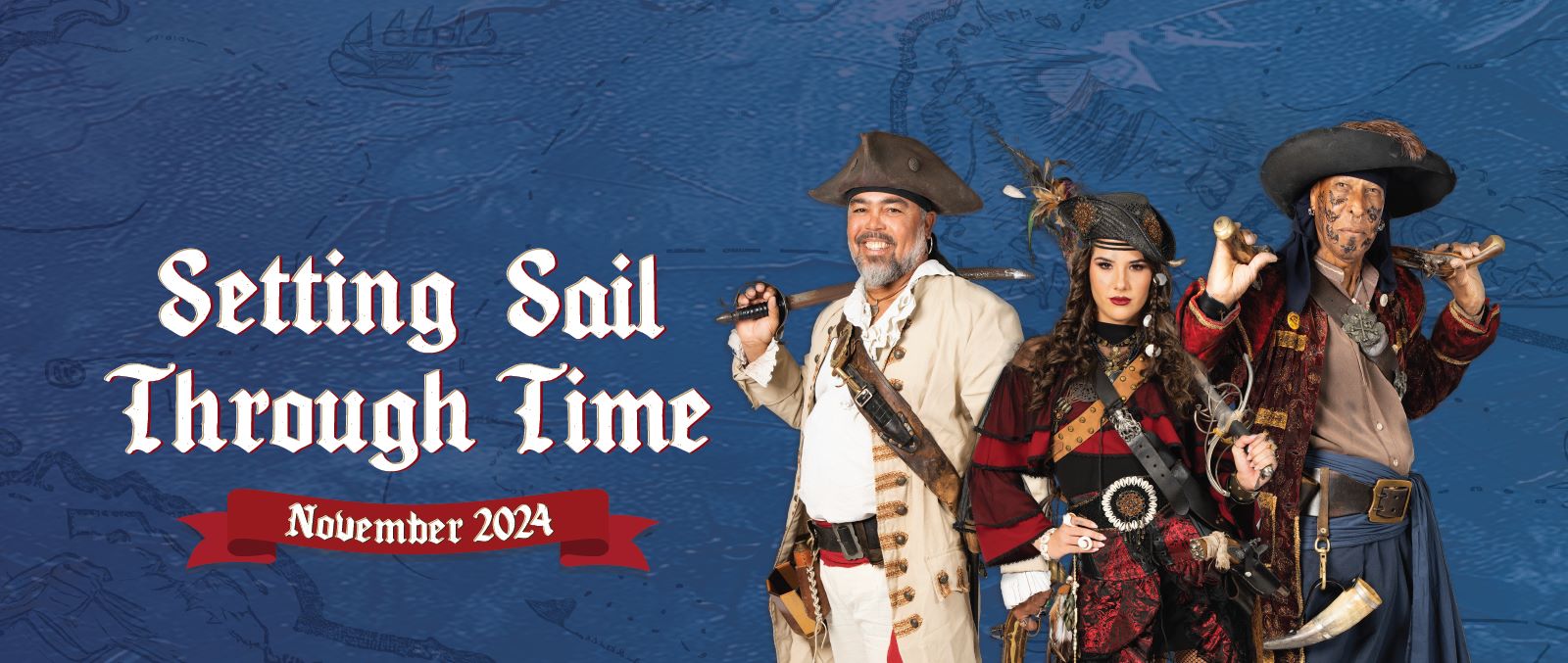 Pirates Week Banner with X Marks
